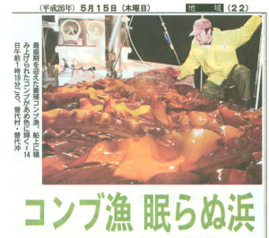 北三陸普代の肉厚コンブ