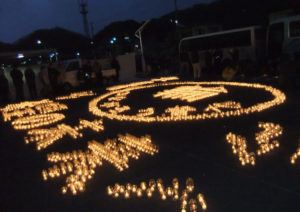 2015.3.11普代駅前キャンドルライト